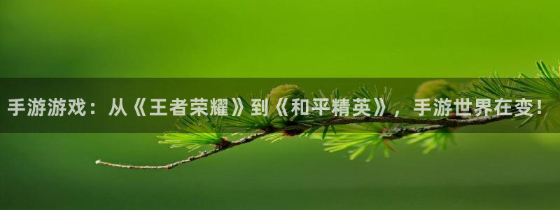 极悦娱乐科技：手游游戏：从《王者荣耀》到《和平精英》，手游世