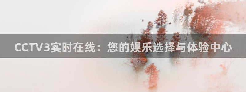 直播吧天天直播：CCTV3实时在线：您的娱乐选择与体验中心